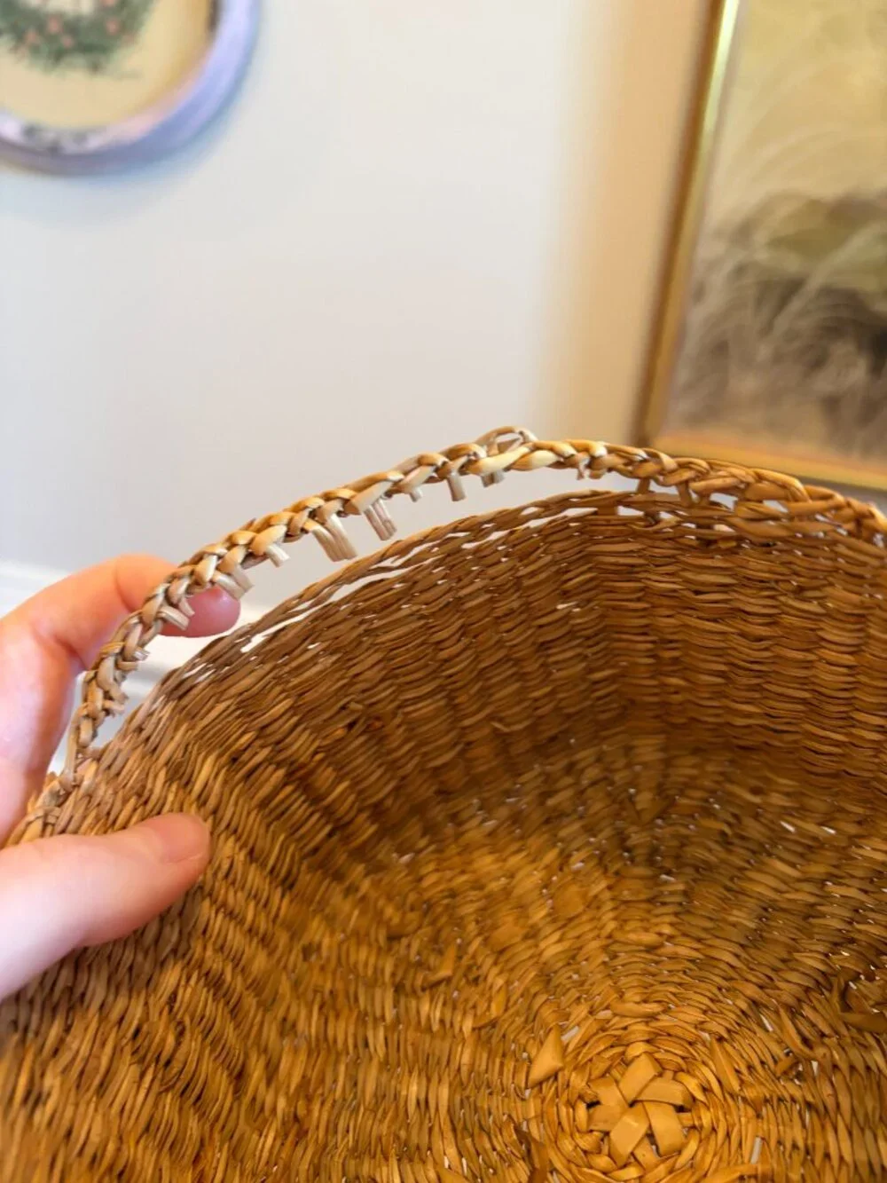 Vintage Lace Basket